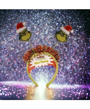 Divas World Grinch Christmas Head Bopper: Festive Holiday Party Headband Costume Accessory Hair Band - Buy Online on GoSupps.com