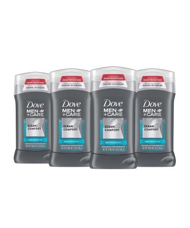 Dove Men+Care Deodorant 48-hour Odor Protection Clean Comfort Deodorant for Men, 3 Ounce (Pack of 4) Subtle 3 Ounce (Pack of 4) - Buy Online on GoSupps.com