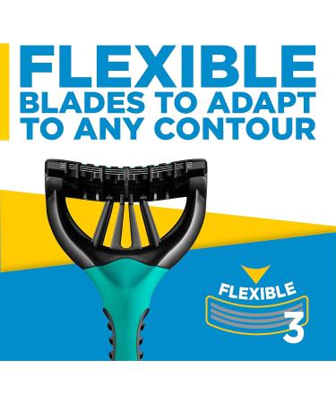 Xtreme 3 For Men | Sensitive | Pack of 8 Disposable Razors - 8 count (Pack of 1) A Dark Green 8 count (Pack of 1) - Buy Online on GoSupps.com