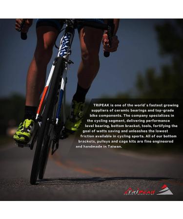 TRiPEAK Campagnolo 10/11T Stainless Steel Bearing Jockey Wheel Pulley Set - Black - Buy Online on GoSupps.com