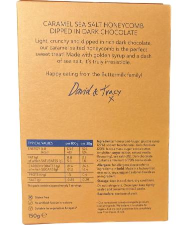 Caramel Sea Salt Honeycomb 150g - Buy Online on GoSupps.com