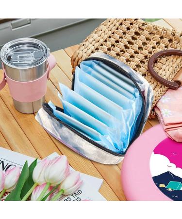 Women s Travel Organizer Bag - Large Capacity Menstrual Cup & Makeup Storage - Stylish Watercolor Design - Buy Online on GoSupps.com