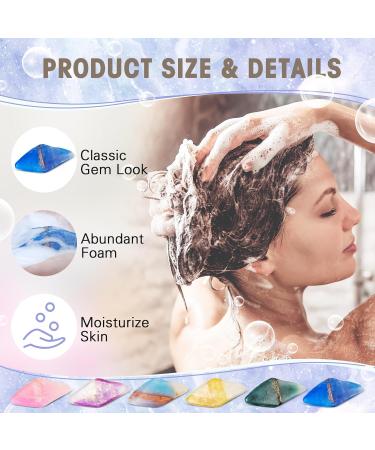 Shop Loopeer 6-Piece Fragrant Gemstone Soap Bars | Moisturizing 5 oz Decorative Soaps for Kids & Adults | Perfect Gift Idea 6 Unique Scents - Buy Online on GoSupps.com