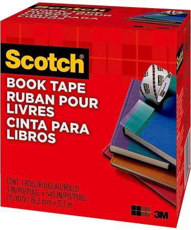 Scotch Book Tape  3 in x 540 in  Excellent for Repairing  Reinforcing Protecting  and Covering (845-300) 3 Inches x 15 Yards Book Tape - Buy Online on GoSupps.com