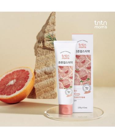 TNTN MOM'S - Pregnancy Toothpaste & Toothbrush Set (5ea) | SLS & Fluoride Free, Grapefruit Scent | Morning Sickness Relief - Buy Online on GoSupps.com