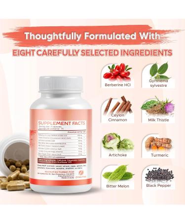 Liposomal Berberine with Ceylon Cinnamon & Gymnema Sylvestre 990 mg | Optimized Absorption | Supports Metabolic Health & Digestive Balance | 150 Capsules 150 count (pack of 1) - Buy Online on GoSupps.com