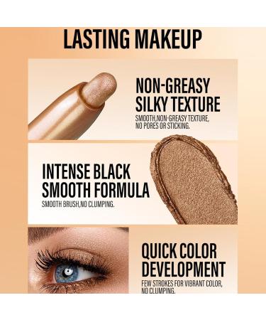  Streysisl Cream eyeshadow pen waterproof eyeshadow stick set | Matte eyeshadow stick - Creamy eyeshadow pencil brightening eyeliner waterproof - Buy Online on GoSupps.com