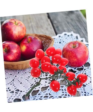 Ciieeo 2pcs String Simulated Cherry Tomatoes Fake Tomatoes Fruits Faux Cherry Tomatoes Ornament Plant Decorations Kid Toy Home Ornament Vegetable Pvc Child Red Small Tomatoes Redx2pcs 18X16CMx2pcs - Buy Online on GoSupps.com