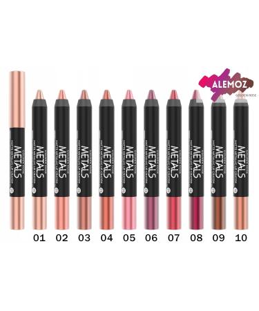 Buy Golden Rose Metals Matte Metallic Lip Crayon No:04 - International Shipping Available - Buy Online on GoSupps.com