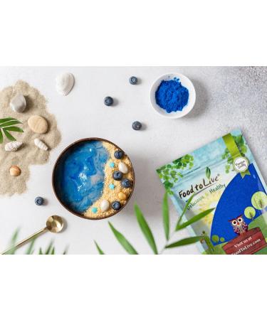Food to Live Blue Spirulina Powder 4 Ounces Pure Raw Blue-Green Algae Extract Kosher Vegan Non-Irradiated Rich in Phycocyanin Great for Juices Smoothies Shakes Drinks and Food Coloring 4 Ounce (Pack of 1) - Buy Online on GoSupps.com