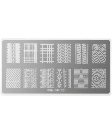 99nails Stamping Plate Rectangle - Highway