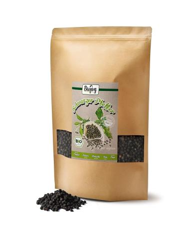 Buy Biojoy ORGANIC Black Pepper Whole (1 kg) - Premium Black Peppercorns for Mill - Piper Nigrum - Fresh & Flavorful Spices for International Shipping - Buy Online on GoSupps.com
