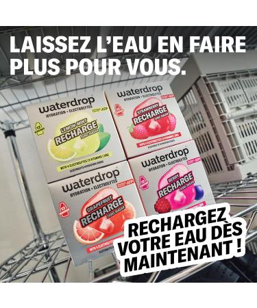 waterdrop Microlyte Mix lectrolytes sans sucre pour hydratation sport 36 cubes de boisson avec magn sium calcium zinc et sodium Ar mes Fraise Pamplemousse & Citron-Menthe rafra chissants Fraise pamplemousse et citron-menthe - Buy Online on GoSupps.com