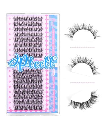 Buy Wispy Lash Clusters - 10-13mm CC Curl Eyelash Extensions | 96 Pcs Natural Look Eyelash Clusters by Pleell - Buy Online on GoSupps.com