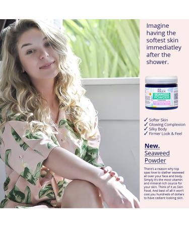 Organic Seaweed Kelp Powder Scrubs & Facials - Nourish & Revitalize Skin - 100% USDA Organic Marine Skin Care Non-GMO Sustainably Harvested - 14.10oz - Buy Online on GoSupps.com
