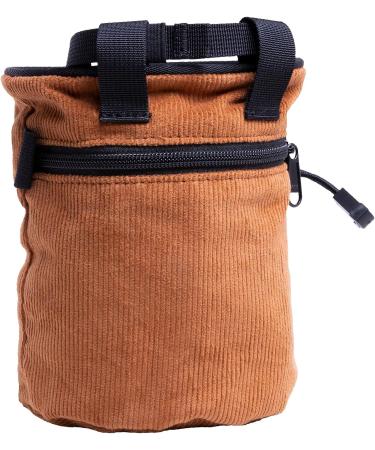 Evolv Brown Corduroy Chalk Bag - Durable Climbing Gear - Buy Online on GoSupps.com
