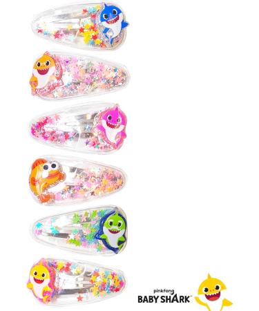 LUV HER Baby Shark Hair Clips For Girls 6pc Cute Hair Clips With Favorite Babyshark Character Charms Magical Confetti Hair Clips for Kids Toddler Hair Accessories Ages 3+ - Buy Online on GoSupps.com