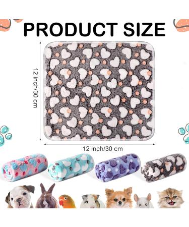 Shop NAMALU 4 Waterproof Guinea Pig Fleeced Ceiling & Small Dog Blanket - Absorbent Cage Inserts & Reusable Pipi Pads (Heart Design 30x30 cm) - Buy Online on GoSupps.com