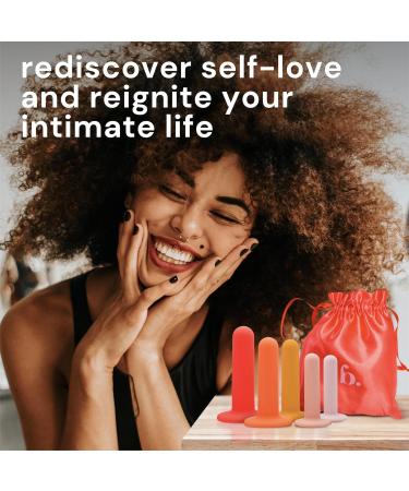 Bodyotics Silicone Pelvic Floor Muscle Trainer Set of 5 - Women's Dilators for Effective Release and Strengthening - Bodyotics - Buy Online on GoSupps.com