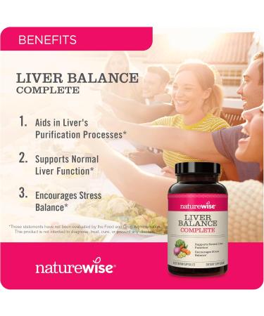 NatureWise 1 CLA 1300 - Non-Stimulating Non-GMO - 90 Softgels 30-Day Supply + 1 Liver Balance - Milk Thistle Dandelion Turmeric - 120 Capsules 60-Day Supply  - Buy Online on GoSupps.com