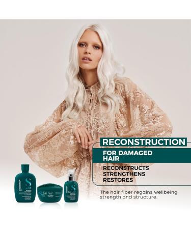 Alfaparf Milano Semi Di Lino Reconstruction Shampoo - Sulfate & Paraben Free Vegan Hair Repair for Damaged Dry Hair - Color Safe Hydrating Formula (8.45 oz - Buy Online on GoSupps.com