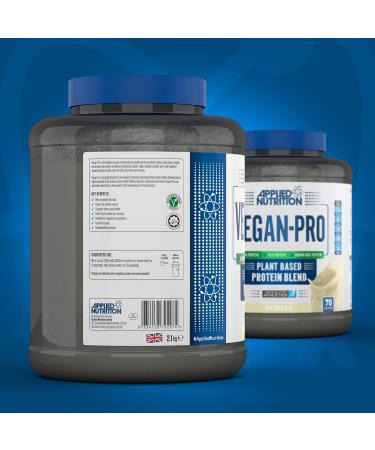 Applied Nutrition Vegan Pro Vanilla Plant Based Protein Powder 2.1kg - 70 Servings - Buy Online on GoSupps.com