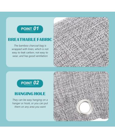 Buy Inoomp 4-Piece Bamboo Coal Deodorant Package | Eco-Friendly Deodorizing Bags for Shoes & Household | International Shipping - Buy Online on GoSupps.com