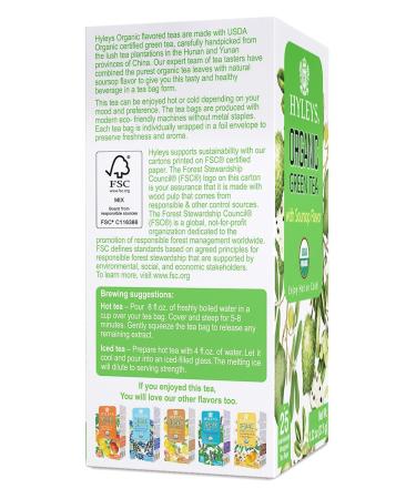 Hyleys Organic Green Tea Soursop Flavor - 25 Tea Bags - (12 Pack - 300 Tea Bags Total) - Graviola Guanabana Tea Soursop 25 Count (Pack of 12) - Buy Online on GoSupps.com