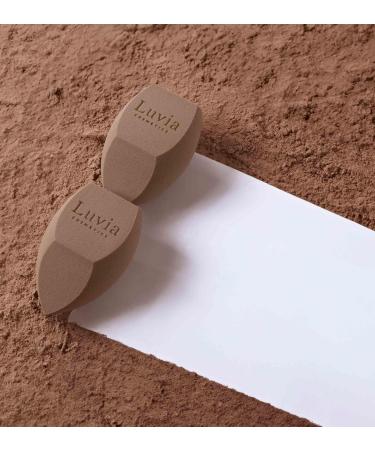 Makeup Sponge Set in Diamond Shape - Luvia Cosmetics - Makeup Blender Elegance Coffee - Buy Online on GoSupps.com