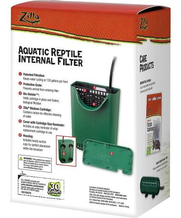 Zilla Aquatic Reptile Internal Filter  20 Gallons - Buy Online on GoSupps.com