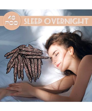 48 Pcs Soft Foam Hair Rollers for Long Hair - Heatless Curlers with Leopard Cloth Cover - Buy Online on GoSupps.com