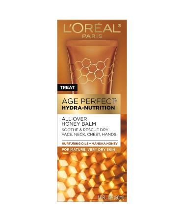 L'Oreal Paris Age Perfect Hydra-Nutrition Balm with Manuka Honey Extract - 1.7 oz | Paraben-Free Dry Skin Rescue - Buy Online on GoSupps.com