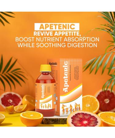 HERBOGANIC Apetenic Syrup - Appetite Booster Weight Gain Stimulant - A Natural Energy and Calorie Booster for underweight Men Women & Kids.Pack of 2 (8 oz) Each 8 Fl Oz (Pack of 2) - Buy Online on GoSupps.com