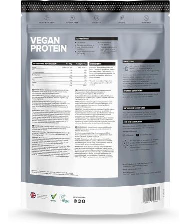 VIVO Vegan Protein Powder - 30 Servings of Plant-Based Dark Chocolate Protein (33.8 oz) - 0.7 oz Protein per Scoop - International Shipping Available - Buy Online on GoSupps.com