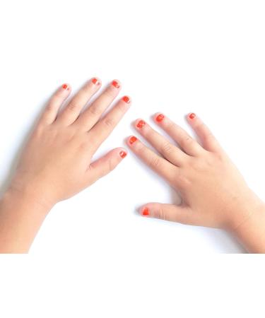 Miss Nella Poppy Fields Safe Orange Nail Polish for Kids - Non-Toxic & Odour-Free Formula, Natural Water Based & Easy Peel Off Formula for Children and Toddlers - Buy Online on GoSupps.com