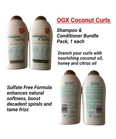 OGX Quenching Coconut Curls Shampoo & Conditioner Bundle - 19.5 oz each - Buy Online on GoSupps.com