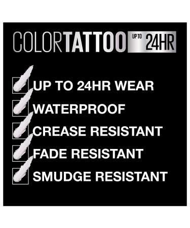 Maybelline Color Tattoo Chill Girl Cream Eyeshadow 0.14 oz | Waterproof & Longwear Pot Makeup - Buy Online on GoSupps.com