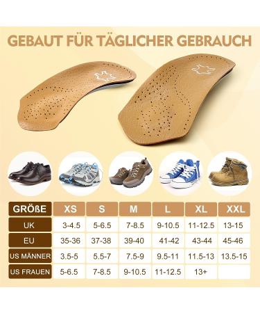 Orthotic Arch Support Insoles for Men/Women XL - Plantar Fasciitis Relief, High Arch Support Inserts for Flat Feet, Over-Pronation - Heel Cushion for Running/Walking - Size XL (Men 11.5-13, Women 13.5-15) - Buy Online on GoSupps.com