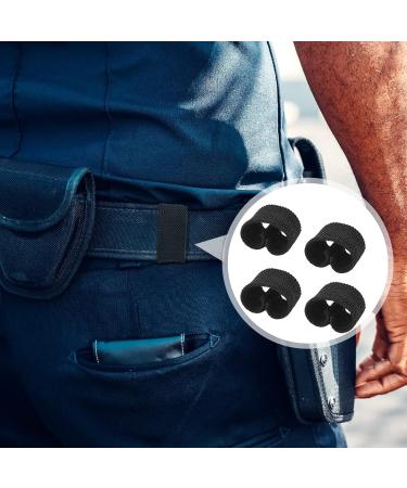 Elastic Belt Holder Set - 4 Tactical Backpack Belt Organizers for 1.5 Wide Belts - Durable Black Service Belt Holders - Buy Online on GoSupps.com