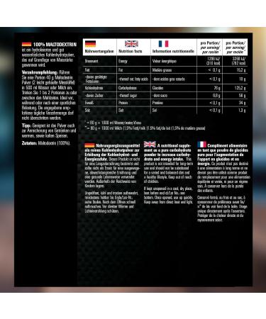 MySupps 100% Maltodextrin - High-Quality Hydrolized Carbohydrates for Athletes | GMO-Free Pre & Post Workout Shake | 3KG Powder Made in Germany - Buy Online on GoSupps.com