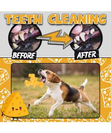 Cheese Chew Bone for Dog - Durable Nylon - Teeth Cleaning Texture - Buy Online on GoSupps.com