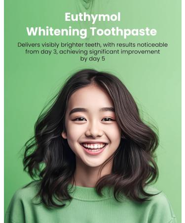 EUTHYMOL Whitening Toothpaste (3.7fl oz) - Stain Removal in 2 Weeks Long-Lasting Freshness for Sensitive Gum & Teeth. Bad Breath Cavity Prevention. Recyclable Aluminum Tube Pack of 1 - Buy Online on GoSupps.com