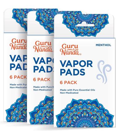 GuruNanda Waterless Vaporizer Pads with Eucalyptus & Cedar Leaf Essential Oils - 18 Reusable Pads for Congestion Relief in Kids and Adults - Buy Online on GoSupps.com
