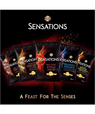 Sensations Roast Chicken & Thyme Potato Crisps 150g - Premium Sharing Bag - Buy Online on GoSupps.com