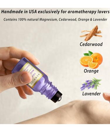 Head Ease Roll On Essential Oil Hemp Peppermint Eucalyptus Clove and Arnica & Roll-On Essential Oil Blends Calming Magnesium Lavender Orange Cedarwood & Focus Memory Concentration Orange Ginger Patch - Buy Online on GoSupps.com