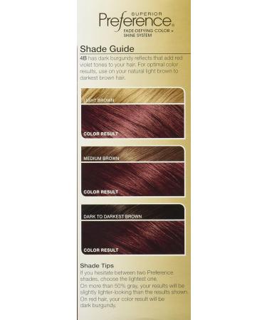 L'Oreal Paris Superior Preference 4B Burgundy - Fade-Defying Color & Shine | International Shipping Available - Buy Online on GoSupps.com
