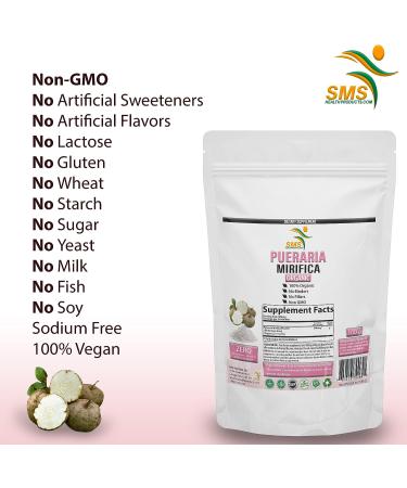 Pueraria Mirifica White Kwao Krua Kao 100g Powder for Breast Enhancement | Imported from Thailand | Organic Non GMO Gluten Free Supplement - Buy Online on GoSupps.com