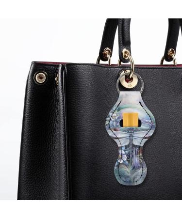 COEQINE Clip-on key ring for women and girls - Pouch for lip balm or lipstick Dragonfly flower. - Buy Online on GoSupps.com