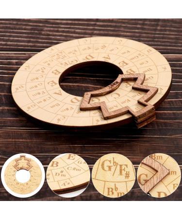 Wooden Melody Tool | Round Chord Wheel for Musicians | Circle of Fifths | Enhance Your Music Skills - Buy Online on GoSupps.com