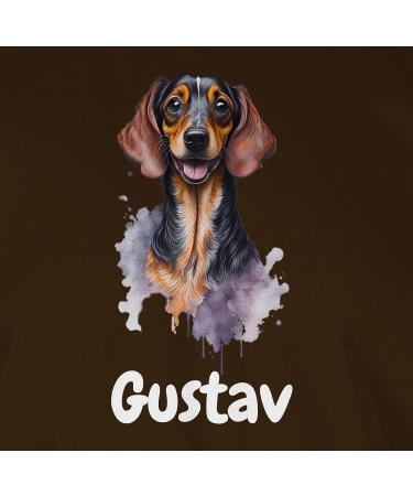 Personalized Dachshund T-Shirt for Dog Owners - Custom Gift by Shirtracer | XL Brown - Buy Online on GoSupps.com